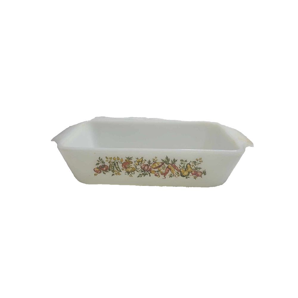 3563 Vintage‎ Anchor Hocking Milk Glass 1 qt Loaf Pan